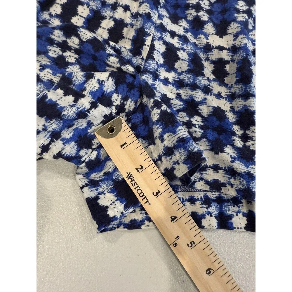 J Crew Shorts Womens 8 Geometric Linen Cotton Pockets Travel Coastal Vacation
